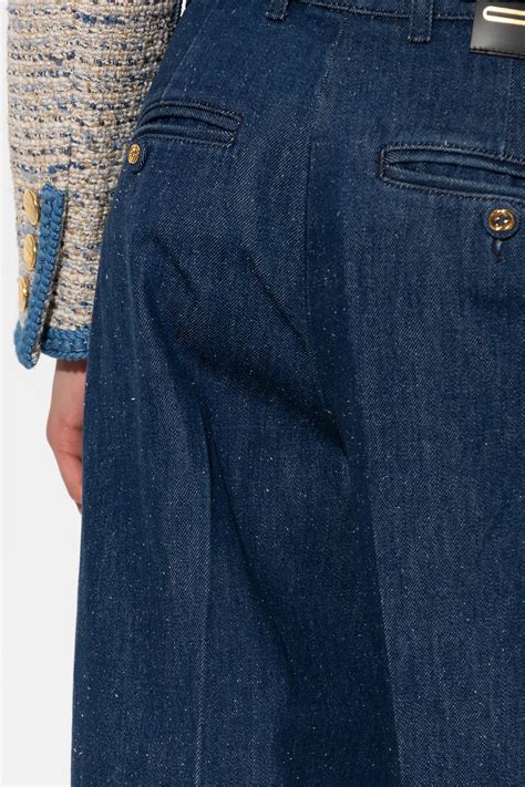 gonna jeans cintura gucci|gucci jeans for women.